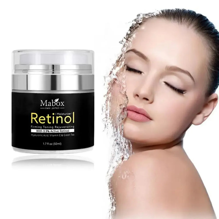 Mabox Retinol Face Cream Hyaluronic Acid AntiAging Remove Wrinkle Vitamin E Cream 50ml