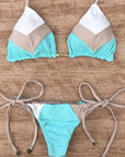 Multicolor Bikini Swimsuit Women Swimwear Ribbed Bikini Set