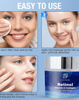 Retinol Professional Lanthome Whitening Collagen For Face Night and Day Reduces Wrinkles Lifting Brighten Moisturizing For Women