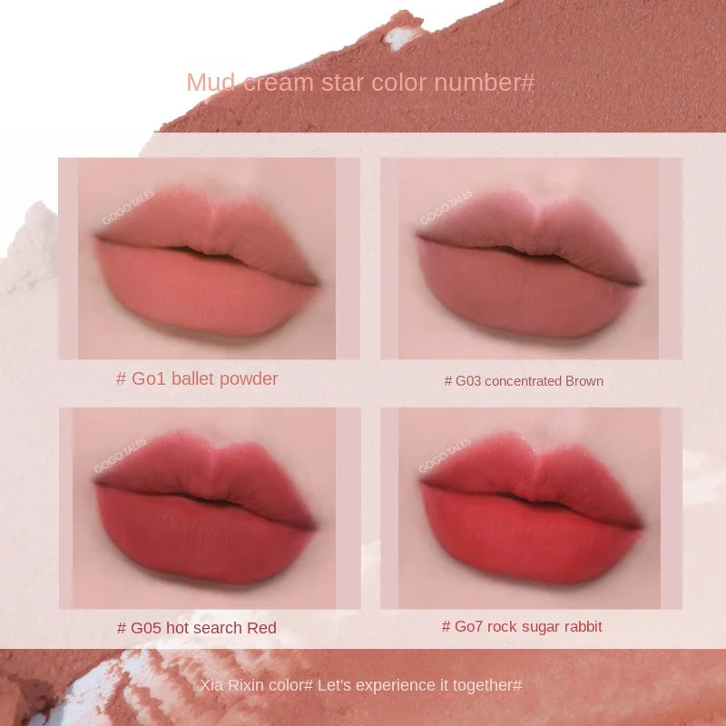 GOGOTALES Out Of Focus Lip Glaze Matte Long Lasting Transparent Lipstick Cosmetics