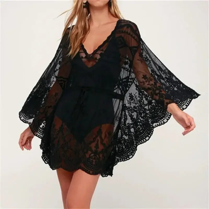 Lace Beach Pareo Beachwear Swim Suit Cover Up