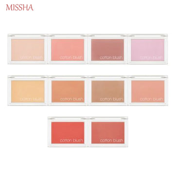 MISSHA Cotton Blush  Natural Rouge Cheek Blusher Makeup 4g