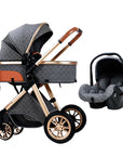 2024 New baby stroller High landscape 3 in 1 baby carriage Luxury Baby Pushchair Baby Cradel Infant Carrier kinderwagen baby car