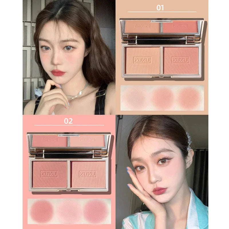 Skin Blush Palette High Quality Glitter Matte Peach Face Pigment