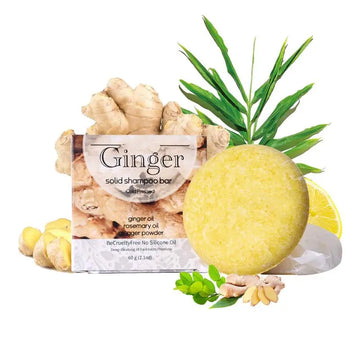 Rosemary Honey Rice coconut Milk turmeric Shampoo Bar Anti Hair Loss Natural Ginger Shampoo Soap 60g