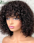 Natural ALLURE Curls with a Jerry Curly Wig With Bangs