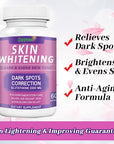 Skin Whitening Gummies Glutathione Collagen & Biotin Hydrated Youthful Skin Glow and Sport  Anti-Aging 2000mg