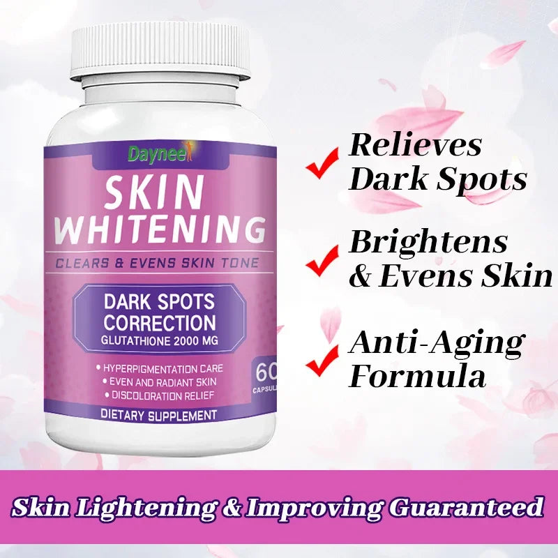 Skin Whitening Gummies Glutathione Collagen & Biotin Hydrated Youthful Skin Glow and Sport  Anti-Aging 2000mg