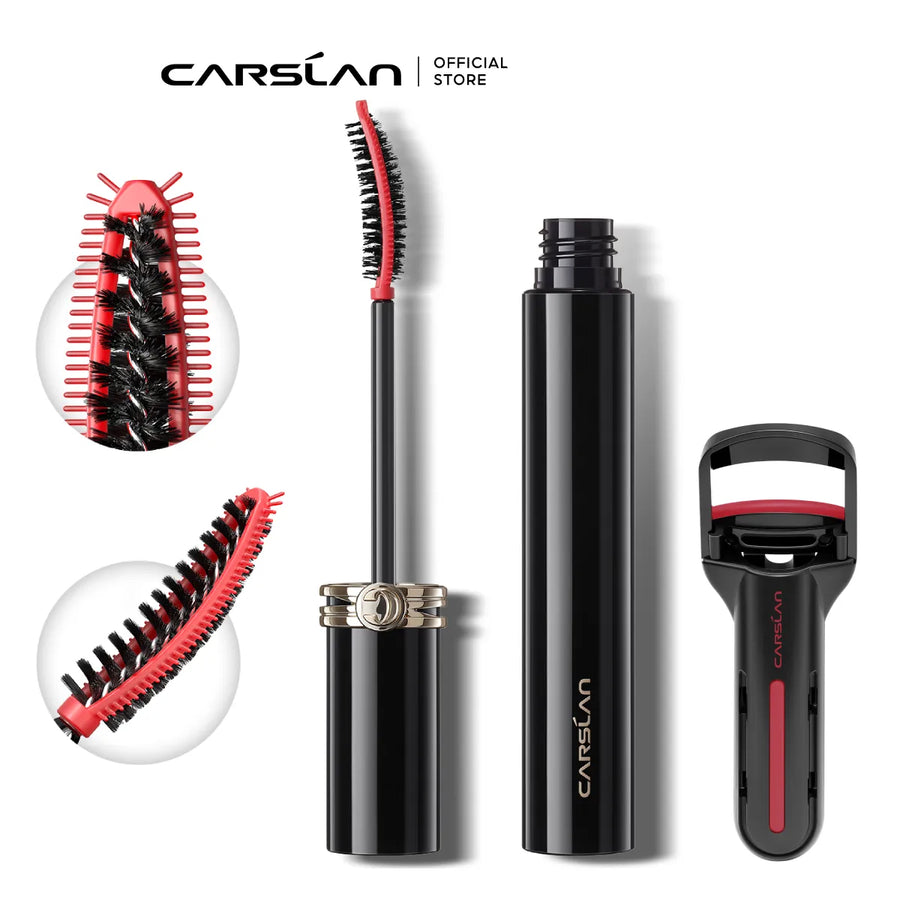 CARSLAN Smart Big Eye Mascara Waterproof Longlasting Curling Lengthening Volume Eyelashes