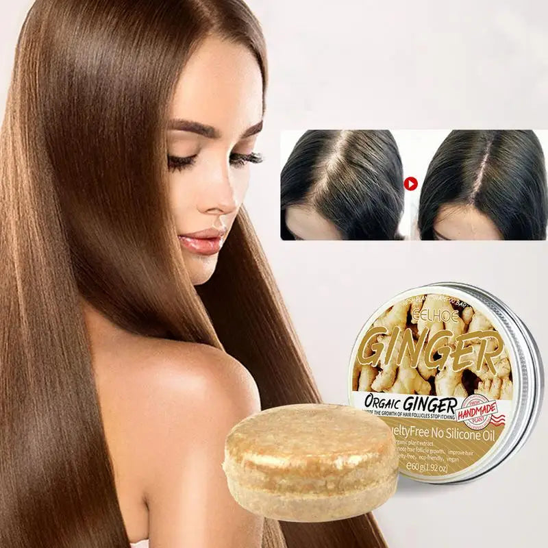 Anti Hair Loss Ginger Shampoo  Moisturizing Shampoo Bar Conditioning Shampoo Bar  60g