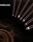 Hourglass Retractable Double-Ended Lip Makeup Brushes