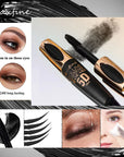 MAXFINE 5 Color Mascara Lash Thick Curling waterproof Lasting Lash Dyeing Cream