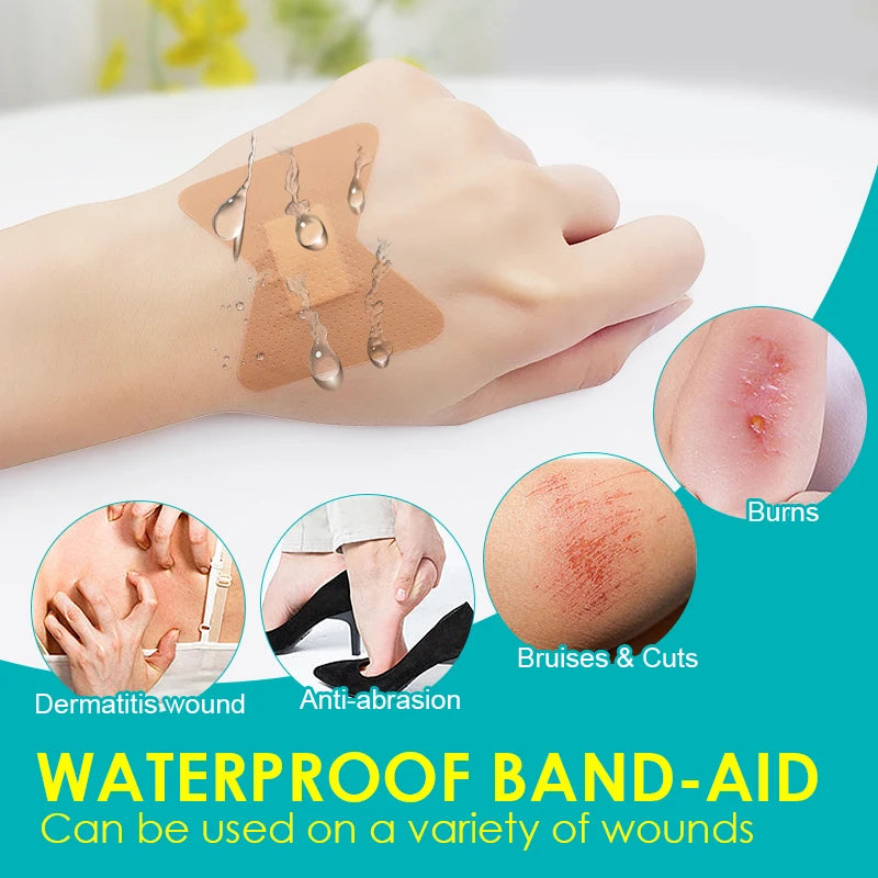 40pcs Waterproof Band Aid Fasten Wound Hemostatic Patch Sterility Bandage BandAid Adhesive Bandage First Aid Kit Supplies A1361