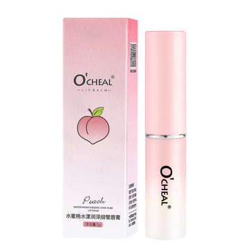 OCHEAL Peach Water Moisturizing Thin Tube Lip Balm