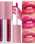 12Pcs/Set Liquid Lipstick Lip Gloss Mirror Makeup Lip Glaze Watery Transparent Jelly Maquiagem Silky Shimmery Korean Party Club