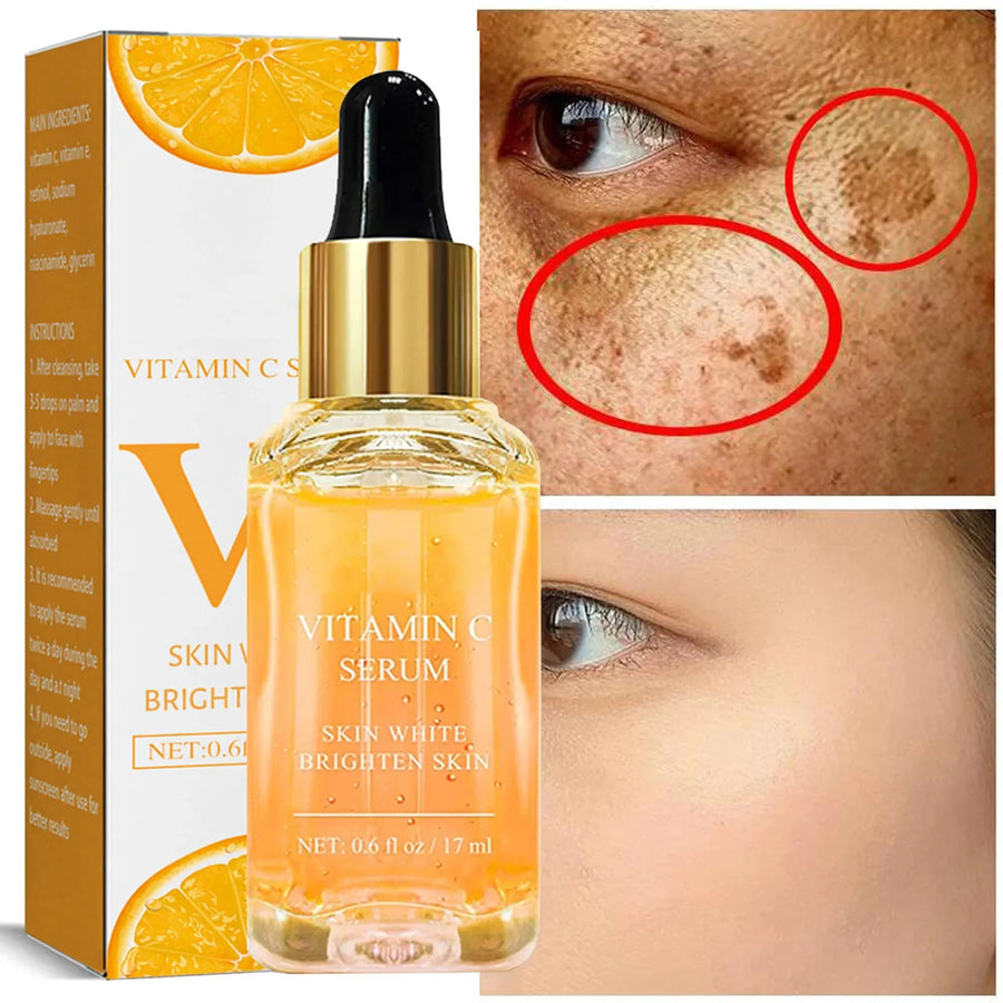 Vitamin C Skin Face Serum Lifting Anti Wrinkle Face Serum Collagen Shrink Pores Anti-Aging Moisturizing Dry Skin Care Products