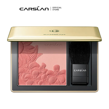 CARSLAN Dual Color Mousse Embossed Blush Matte Longlasting Natural Makeup