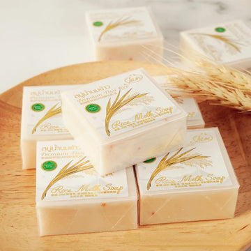 Gold JAM Rice Milk Soap Original Thailand import Rice Handmade soap for face 65g