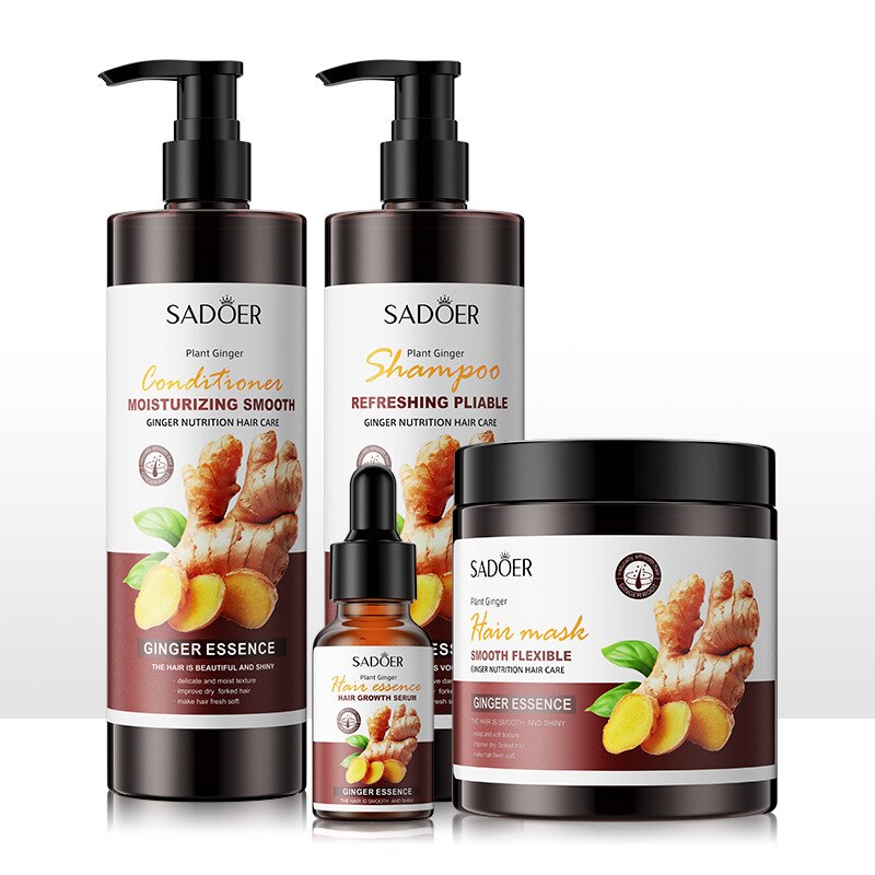 SADOER Ginger Shampoo Conditioner Mask Promote Hair Growth