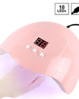 Portable Pink Nail Dryer Machine UV LED Lamp Timer USB Cable Home Use LED Nail Lamp Tool