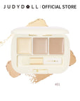 Judydoll Three-Color Concealer Palette Blemishes Spots Acne scars Covering Tear troughs Filling