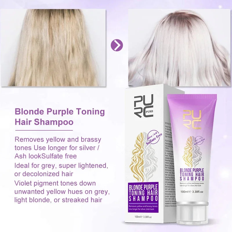 PURC  Blonde Purple Toning Hair Shampoo