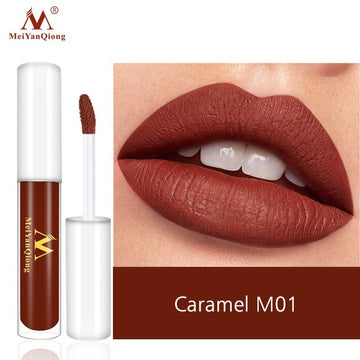 MeiYanQiong Velvety Matte  Lip Gloss Caramel M01