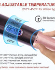 2 in 1 Hair Straightener And Curler Twist Straightening Curling Iron Professional Negative Ion Fast Heating Styling Flat Iron