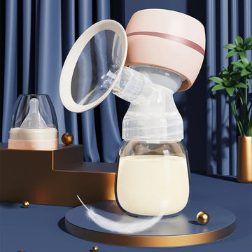 Portable Electric Breast Pump with LED Screen - Low Noise, BPA-Free, Includes 180ml Milk Bottle