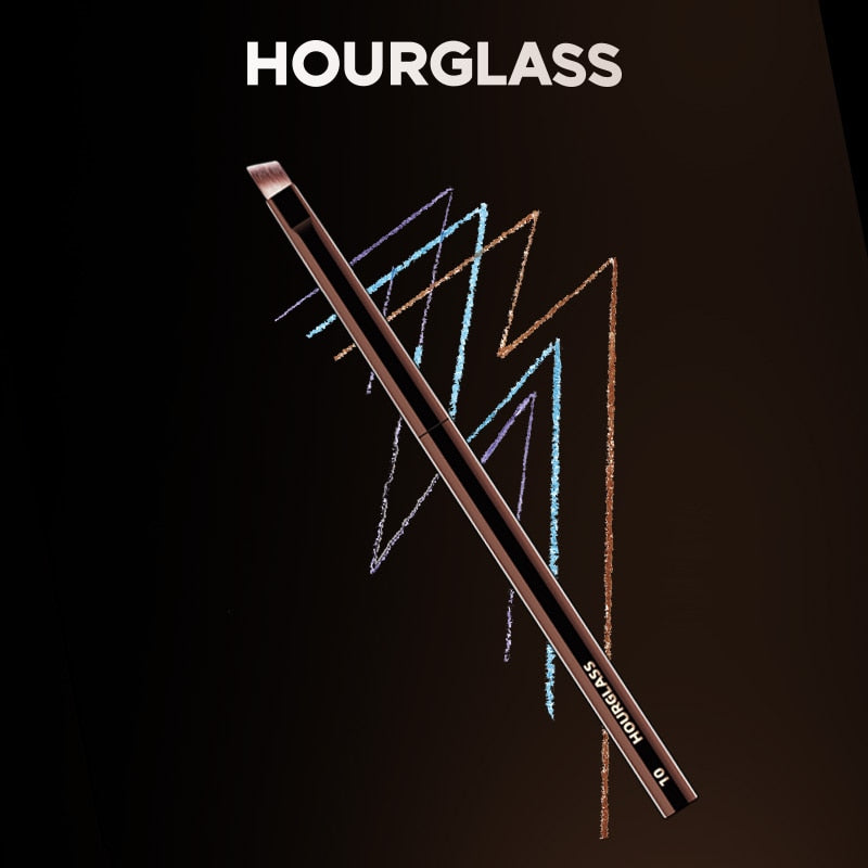 Hourglass Retractable Double-Ended Lip Makeup Brushes