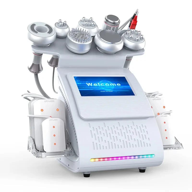 Ultrasonic Lipo Laser Cavitation Vacuum RF Laser 9 in 1 Weight Loss Body Sculpting Machine