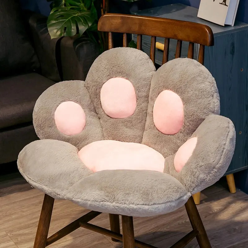 70*60cm Kawaii Cat Paw Plush Toys Cute Soft Stuffed Floor Cushion Chair Sofa Butt Pad for Home Room Decoration Office Nap Dolls