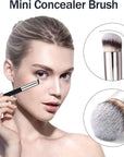 1/2/5 pcs Foundation Concealer Brush, Premium Contour Blusher Brushes, Flawless Under Eye Dense Face Makeup Brush For Blending