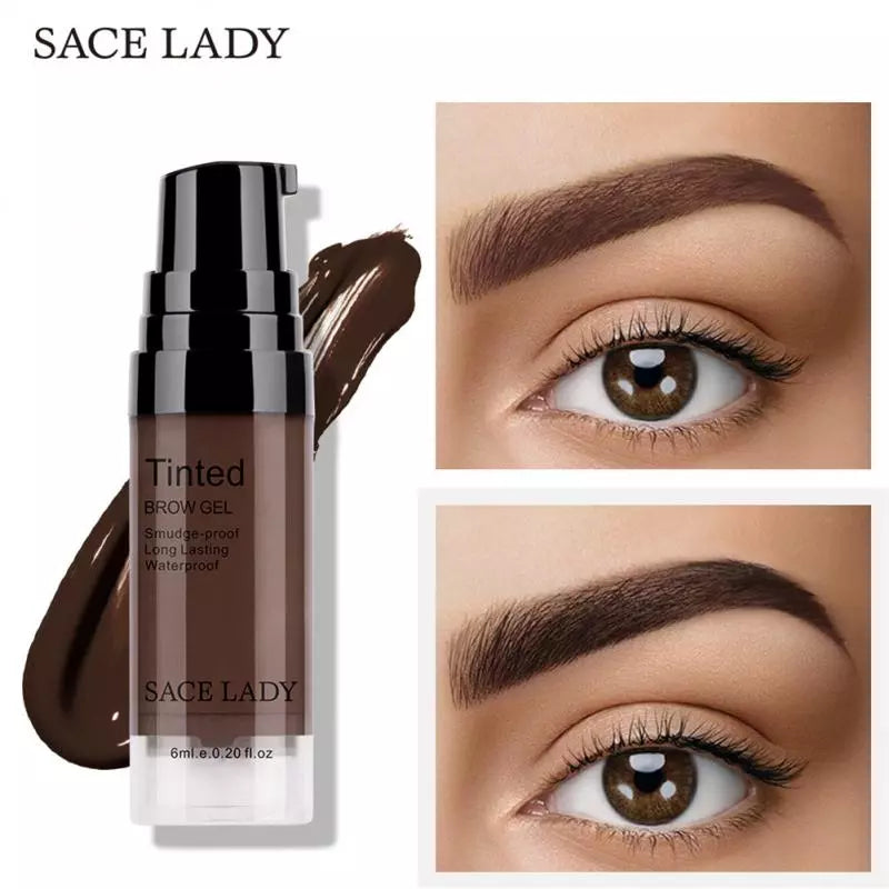 SACE LADY Waterproof Eyebrow Gel Makeup Shade For Eye Brow Tint Natural Enhancer Make Up Cream 6ml