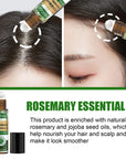 Rosemary Hair Growth Kit Essential Oil Mint Hair Strengthening Oil Nourishing Treatment For Dry And Split Ends Organics Hair Oil