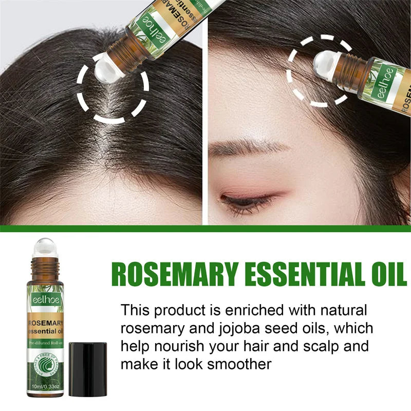 Rosemary Hair Growth Kit Essential Oil Mint Hair Strengthening Oil Nourishing Treatment For Dry And Split Ends Organics Hair Oil