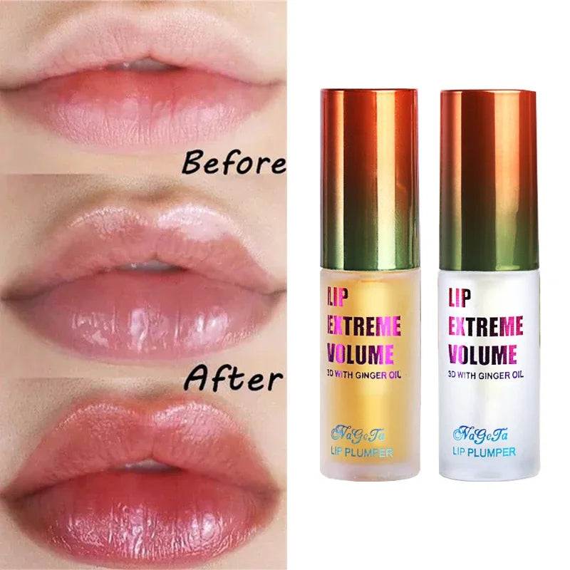 Long Lasting Volumizing Essence Oil Lip Plumper Oil Serum Instant Repair Lip Fine Lines Increases Elasticity Sexy Lip Balm New