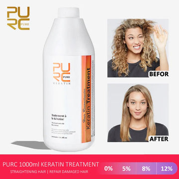 PURC Keratin Hair Treatment Shampoo Smoothing Straightening Cream 1000ml