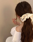 Very large korean hair accessories bands elastic scrunchie for women girl rubber ties big fascinators elegant Headdress new 2024