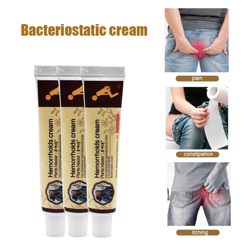 1/3pcs New ZB Brand 100% Original Chinese Herb Medicine Hemorrhoid Cream Analgesic Anal Fissure Medical Plaster For External Use