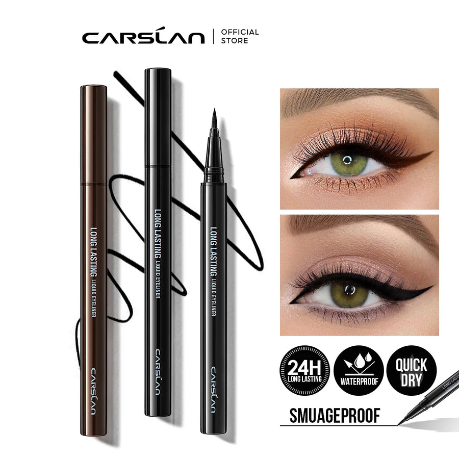 CARSLAN Long-lasting Liquid Eyeliner Waterproof Liquid Eye Liner Pen Women Makeup