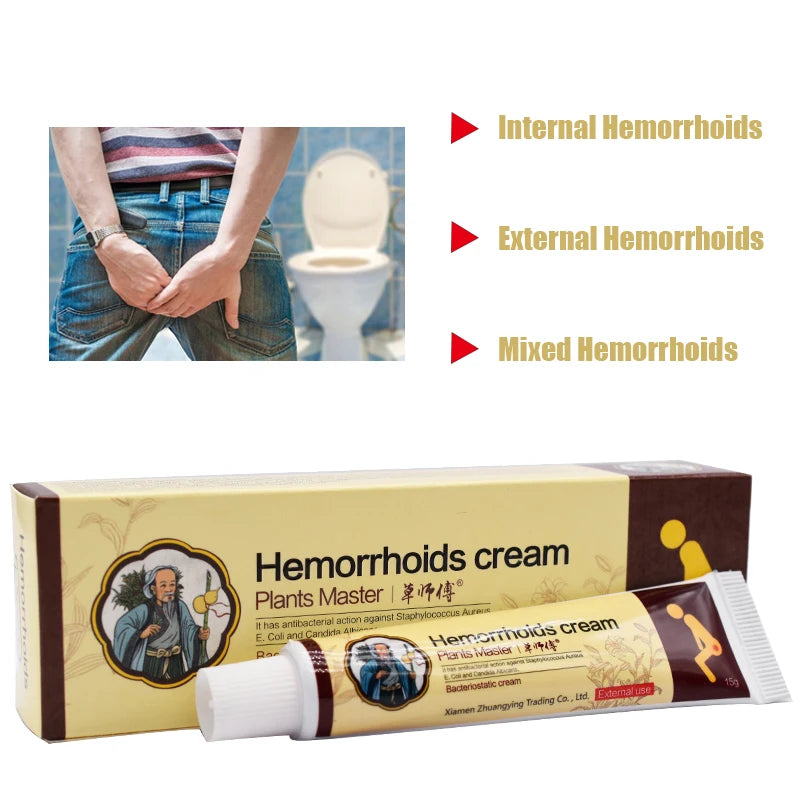 1/3pcs New ZB Brand 100% Original Chinese Herb Medicine Hemorrhoid Cream Analgesic Anal Fissure Medical Plaster For External Use