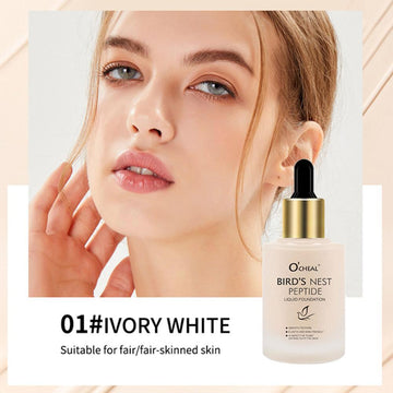 OCHEAL Birds Nest Peptide Liquid Foundation Color Ivory