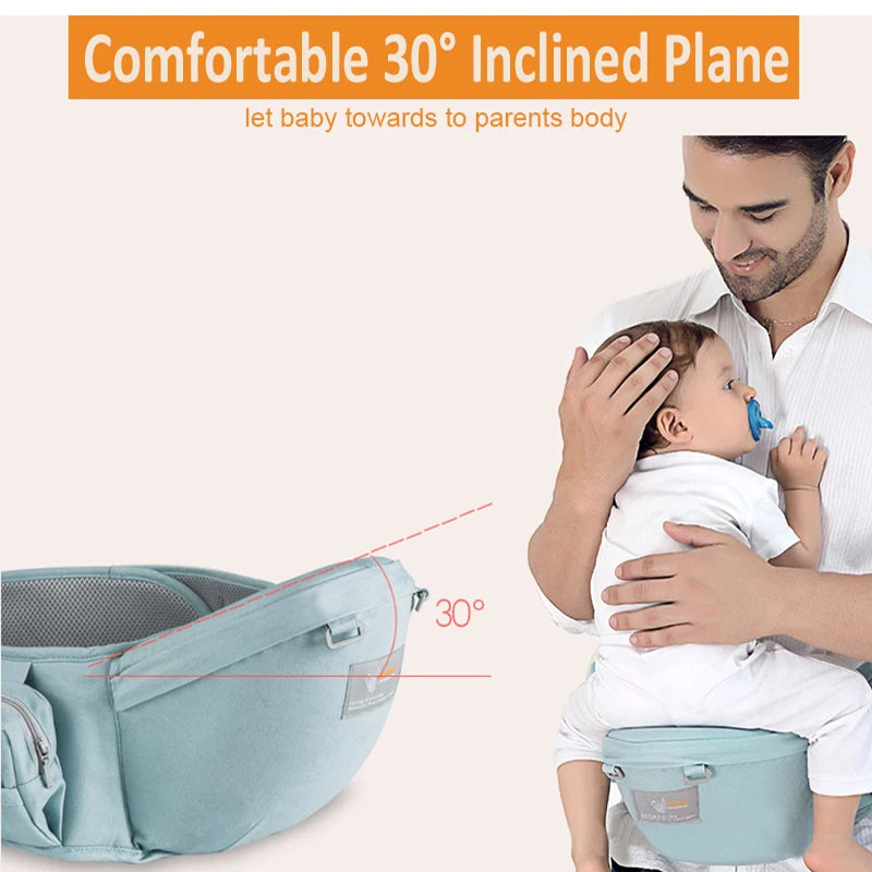 Baby Carrier Cotton Waist Stool: Baby Holder Sling Bebe Hip Carrier, Kids Hip Seat, Baby Walkers Bag Front Holder Wrap