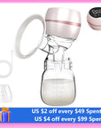 Portable Electric Breast Pump with LED Screen - Low Noise, BPA-Free, Includes 180ml Milk Bottle