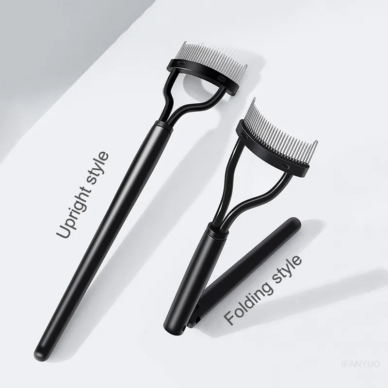 Skin Help Zone Foldable Eyelash Brush Comb Stainless Steel Eyelash Curler