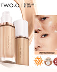 O.TWO.O Liquid Foundation Cream for Face 30ml High Coverage Makeup Base Sunscreen SPF30 Waterproof Concealer Makeup Foundation