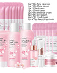 Sakura Green Tea Skin Care Kit Korean Cosmetic Set