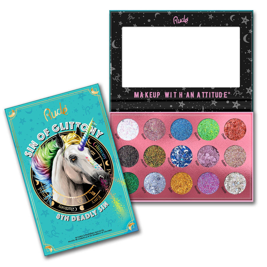 RUDE Sin of Glittony Glitter Palette - Free Shipping