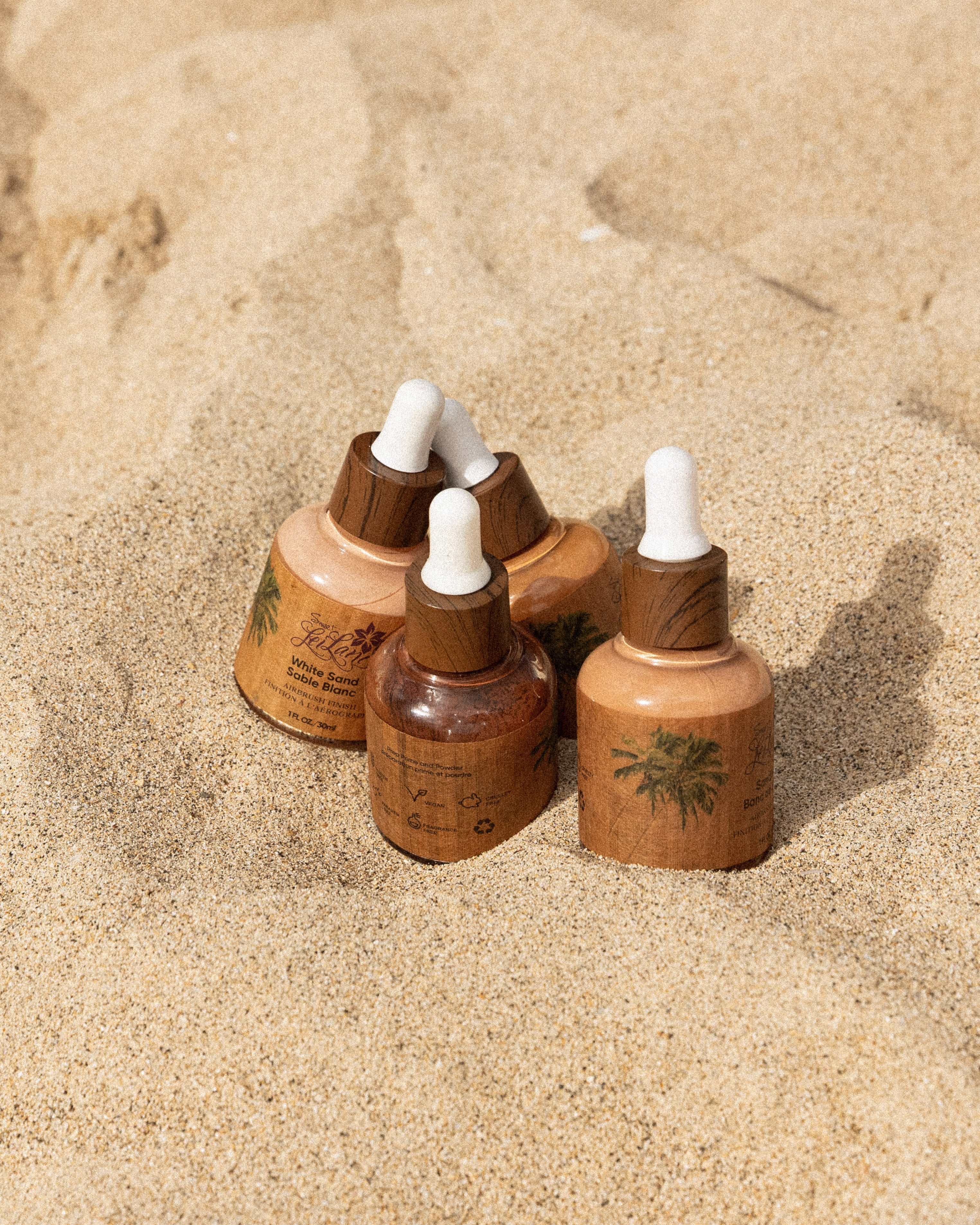 Island Goddess Prep, Prime & Powder Foundation – 3-in-1 Pore-Reducing, Shine-Control, Water-Resistant Makeup